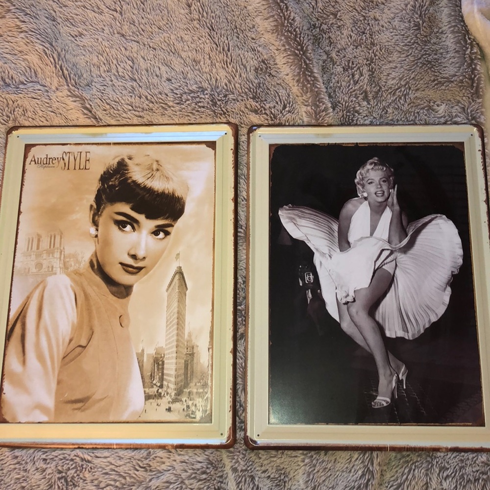 Audrey Hepburn & Marilyn Monroe Photo Decor